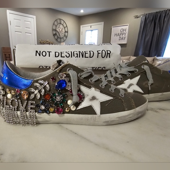Golden Goose Swarovski Super Star Rare - Picture 1 of 7